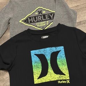 Hurley Black and Gray Sweatshirts & Hoodies with Logo Designs